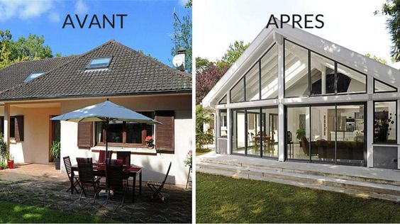 Avant / Après façade pavillon